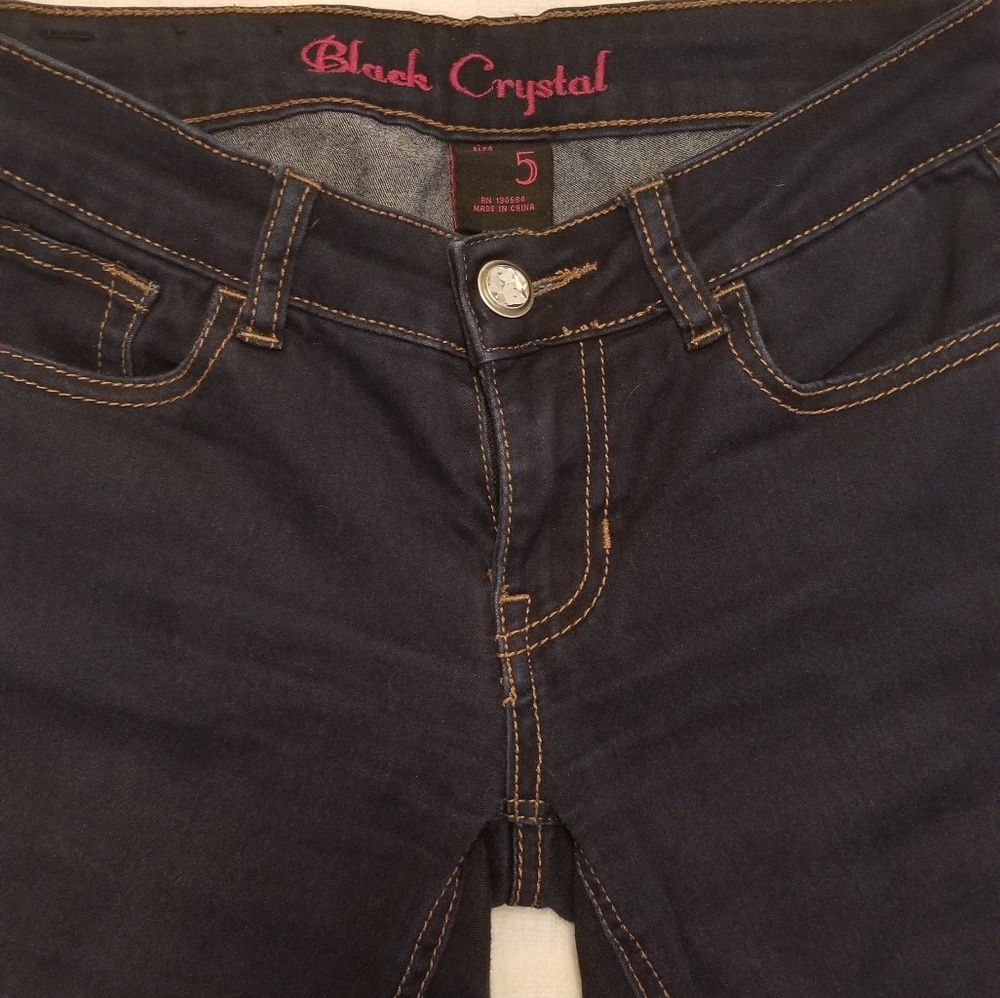 Black Crystal Skinny Jeans - Picture 8 of 8